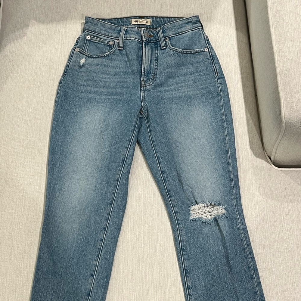 Madewell Curvy Perfect Vintage High Rise Straight Leg Jeans